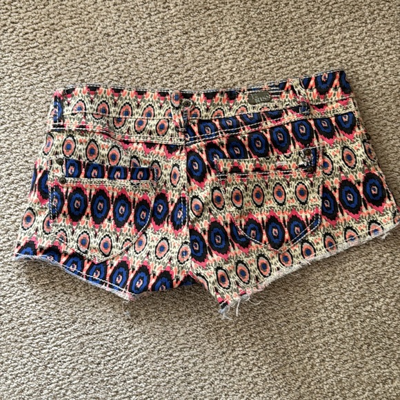 Boho Pattern Jean Shorts 1st Kiss - Picture 2 of 3